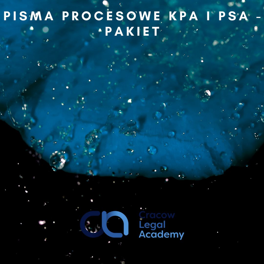 KPA I PSA - PISMA PROCESOWE - PAKIET 2 WEBINARY